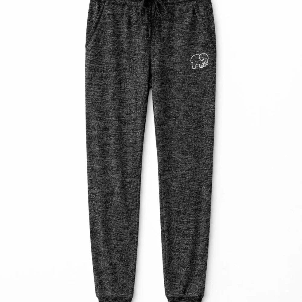 Ivory Ella Black and White Joggers - Picture 2 of 9